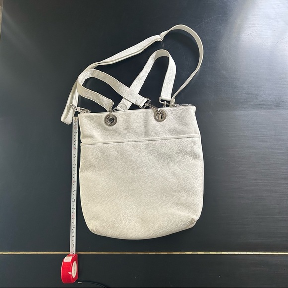RUDSAK Handbags - RUDSAK white Pebble Leather Shoulder Bag with Adjustable Straps